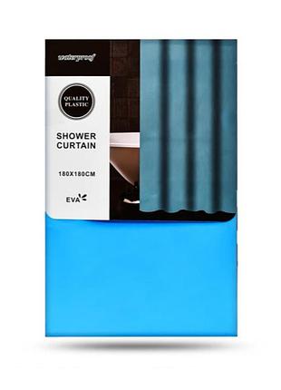 Шторка для ванной shower curtain 180 х 180 см (r88793) голубой