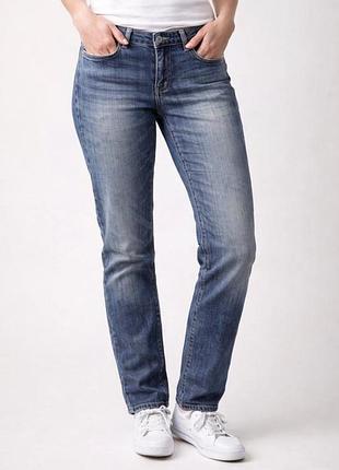 Джинси темно сині жіночі прямі низька посадка lindex denim труби