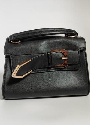 Женская черная сумка кроссбоди, crossbody