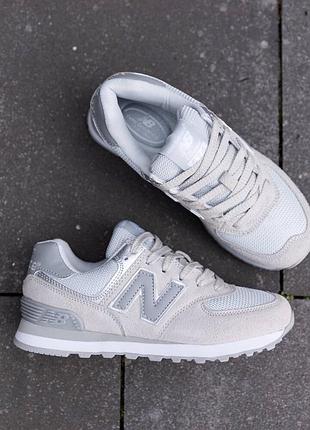 Р.36-41 кроссовки new balance 574 grey beige nb093