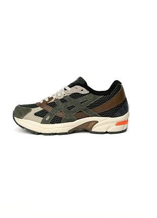 Кроссовки asics gel-1130 khaki / beige / orange