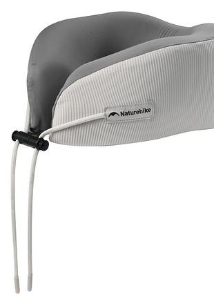 Подушка для шеи, с памятью naturehike cnk2450ws019, серая