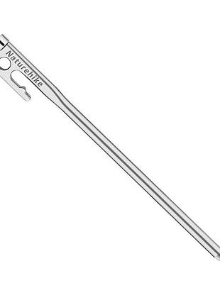 Колок стальной naturehike nh19pj014, 30 см, серый