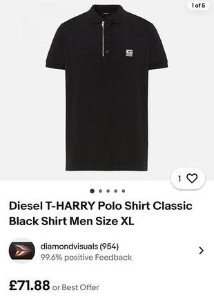Чоловічі футболки-поло diesel t-harry