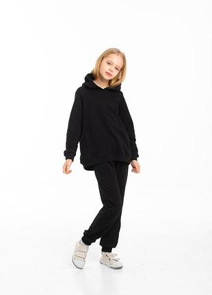 Спортивный костюм на флисе obzor (арт.735) 128см  черный