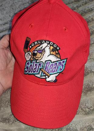 Стильная бейсболка кепка orlando solar bears nhl hockey бейсболка регулируемая винтажная
