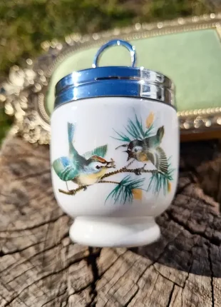 Фарфоровый кодлер для варки одного яйца, royal worcester, великобритания, винтаж, последняя треть хх века.