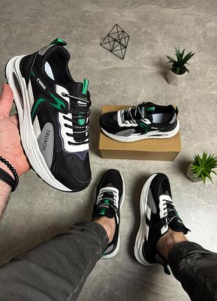 Кросівки чоловічі чорно-білі