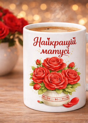 Подарочная чашка «лучшей мамочки» 🌹 | чашка для мамы | подарок маме | день матери | 8 марта