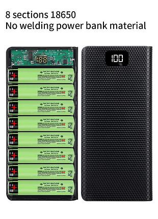 Корпус power bank (8 елементів 18650)