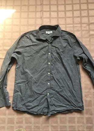 Мужская рубашка nigel hall (британия), размер 16.5 (xl) — отличное состояние