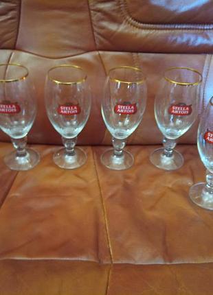 Набор бокалов для пива stella artois 0,5л бельгия 6 шт