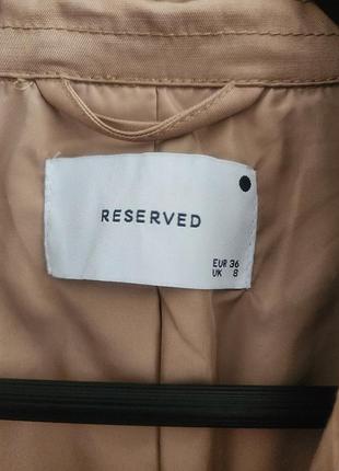 Тренч женский бежевый reserved 36 р 4