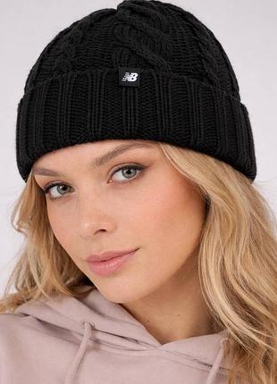 Жіноча шапка new balance оригінал базова тепла женская шапка new balance оригинал базовая теплая