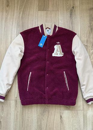 Куртка олімпійка adidas varsity teddy jacket