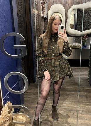 Плаття джинсове з поясом