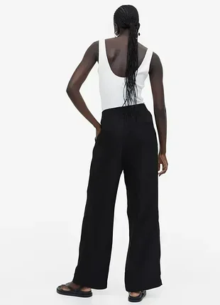 Льняные брюки h&amp;m 7