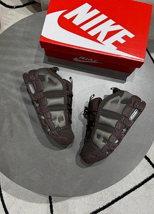 Кросiвки nike air more uptempo low baroque brown