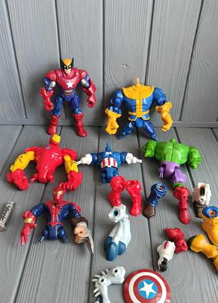 Набор фигурок marvel super hero mashers. 3