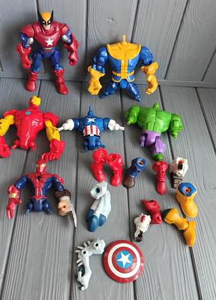 Набор фигурок marvel super hero mashers. 2