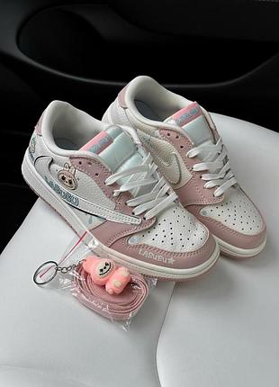 Jordan 1 x travis scott x labubu pink