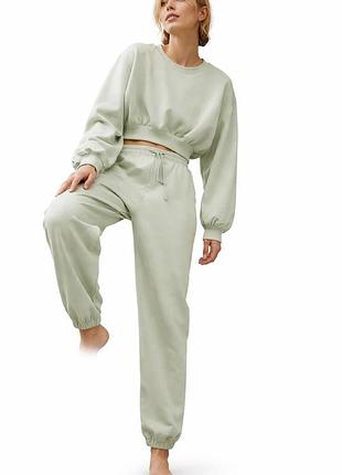 Zara котоновый базовый спортивный/повседневный костюм