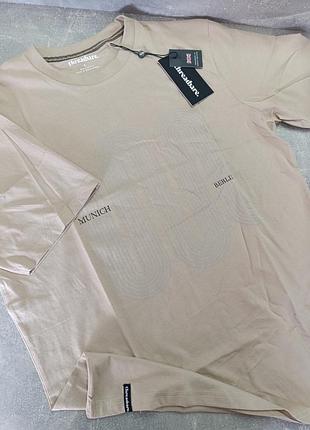 Футболка мужская threadbare бежевая крупнобритантия🇬🇧