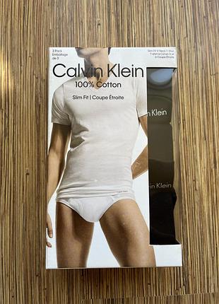Набор из 3-х мужских футболок calvin klein cotton classics v-neck