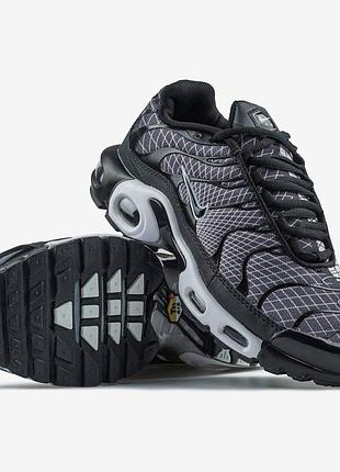 Кроссовки nike air max tn plus black white арт 0110