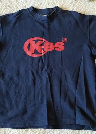 Брендова kbs чорна толстовка з довгим рукавом