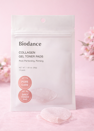 Увлажняющие гелевые тонер-пады с коллагеном biodance collagen gel toner pads