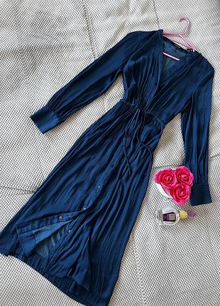 Синя довга сукня від scotch&soda