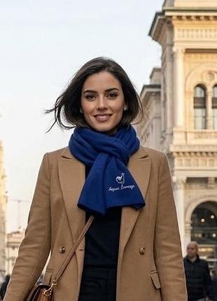 Шарф alpaca camargo з вовною альпаки, синій, перу