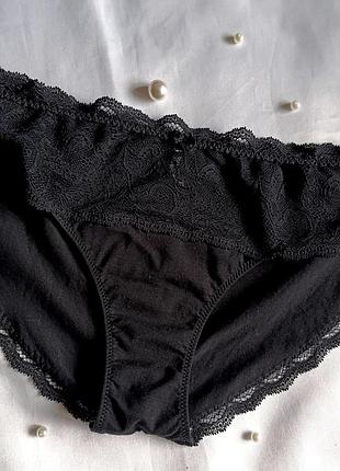 Черные трусики с кружевом intimissimi