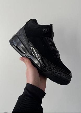Кроссовки jordan 3 black cat