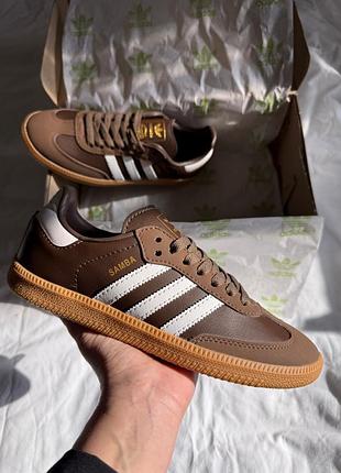 Кроссовки adidas samba brown