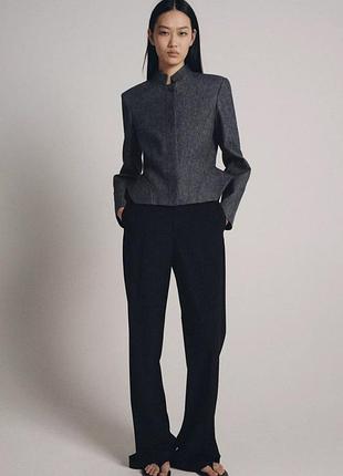 Жакет из льна с баской zw collection