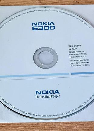 Оригинальный cd-rom диск для nokia 6300 с официальным программным обеспечением.