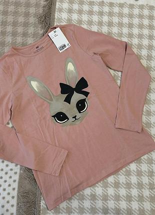 Реглан h&m лонгслів кофта 140