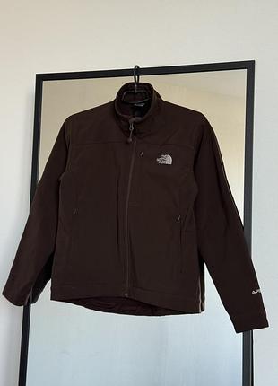 Жіноча демісезонна куртка вітровка коричнева the north face розмір м