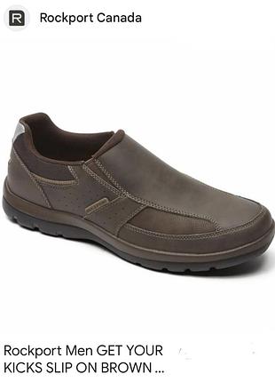 Мужские слипоны(лоферы)американского бренда "rockport", размер 46,5.стелька 31см