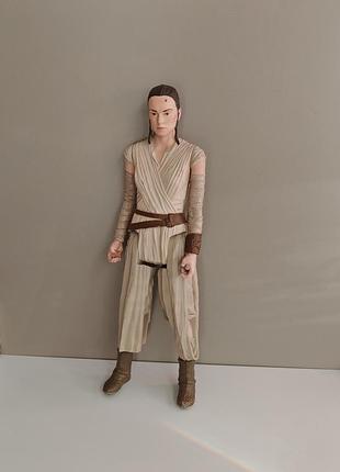 Star wars rey jedi hasbro plastic figure/toy moveable joints 6