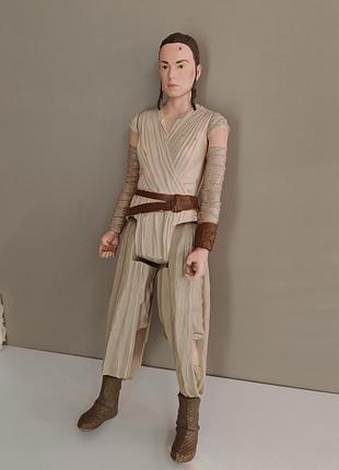 Star wars rey jedi hasbro plastic figure/toy moveable joints 10