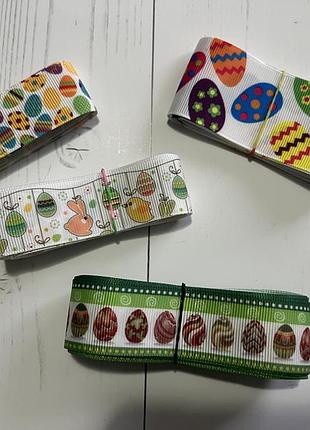 Репсова стрічка лєнта великдень, ручна робота, hand made