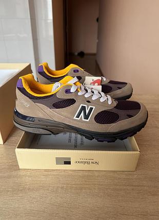 New balance 993 |44.5| 28.5 см| 10.5 us оригінал кросівки made in usa 'mushroom midnight violet' u993mu