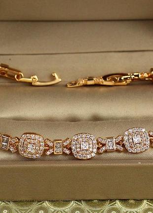 Браслет xuping jewelry сяйво елізи золотистий