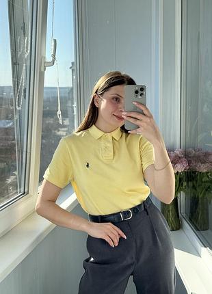 Жовта футболка поло з чоловічого плеча polo ralph lauren 1+1=3