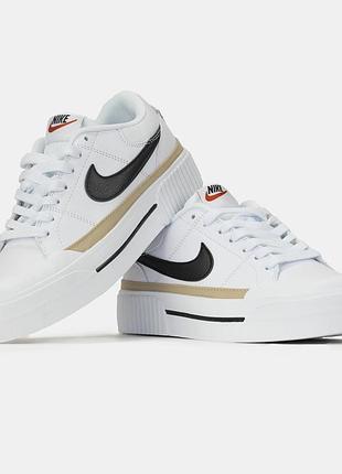 Nike court legacy lift white 2