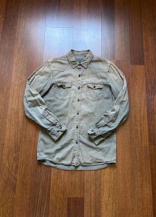 Allsaints рубашка чоловіча faded washed оригінал б у