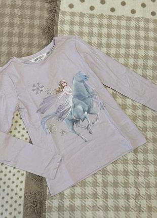 Реглан h&m frozen лонгслів кофта 140